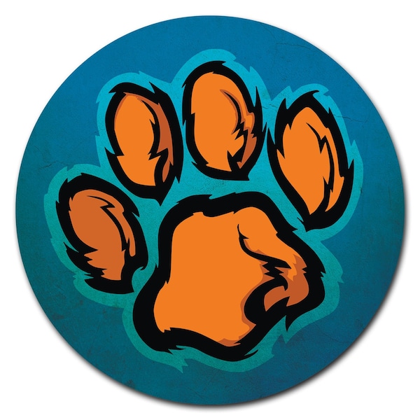 Paw K9 Circle Corrugated Plastic Sign